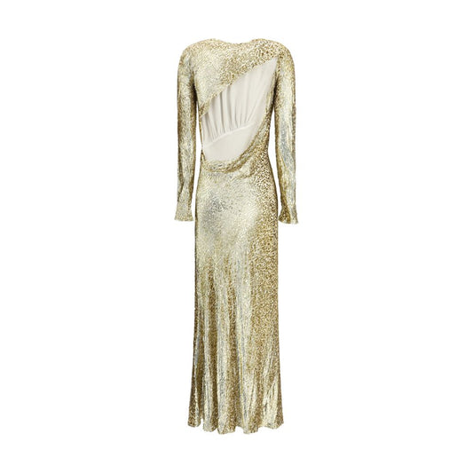 Gold Other Fibres Cocktail Dress