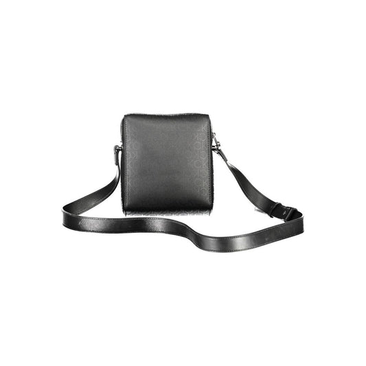 Black Polyester Shoulder Bag