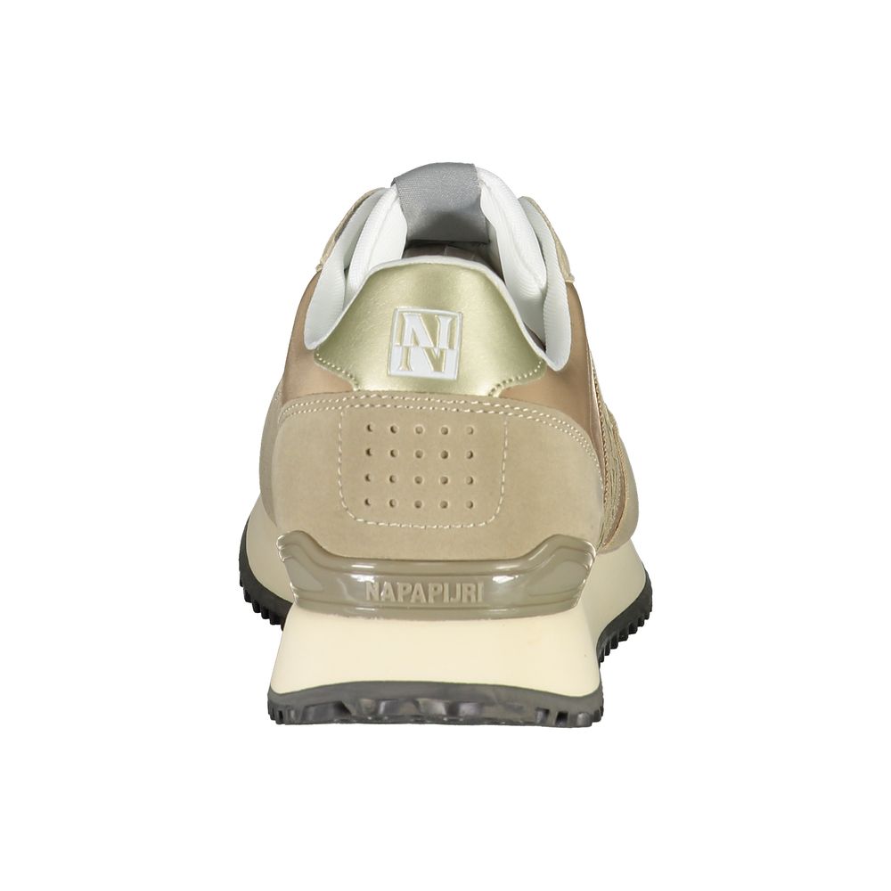 Beige Polyester Sneaker