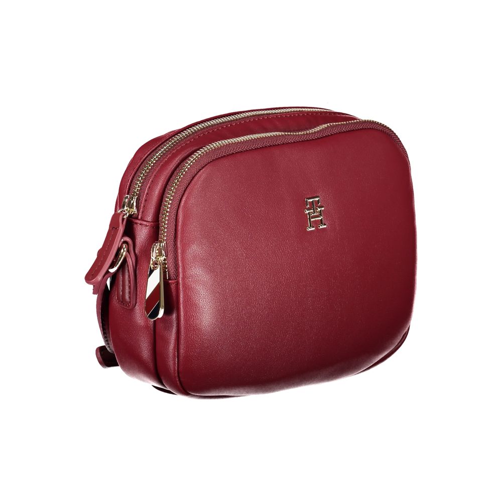Red Polyester Handbag