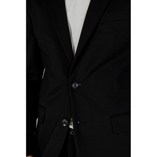 Black Polyester Blazer