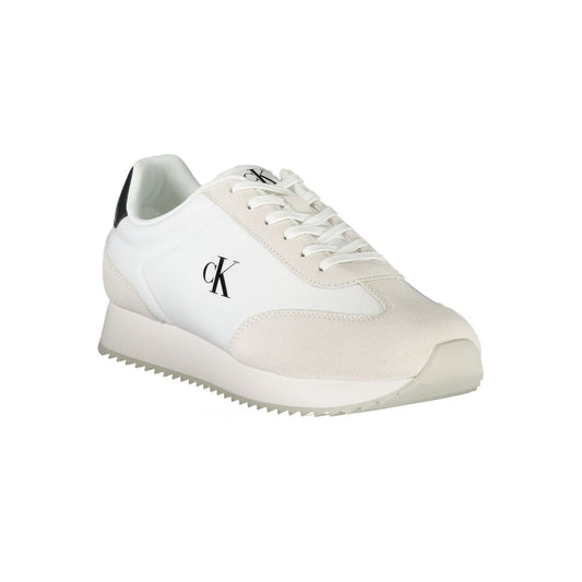 White Polyester Sneaker