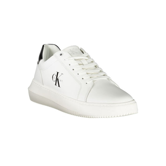 White Polyester Sneaker