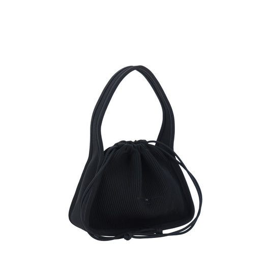 Black Polyester Shoulder Bag