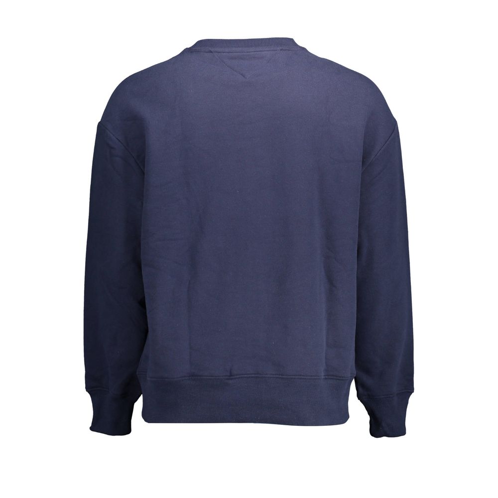 Blue Cotton Men Sweater