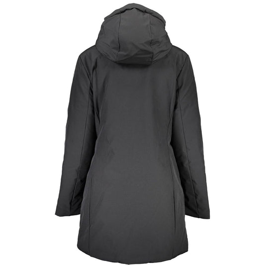 Black Polyester Jackets & Coat