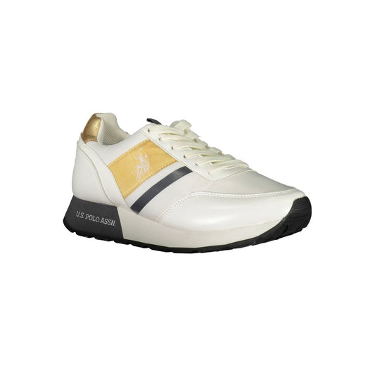 White Polyester Sneaker