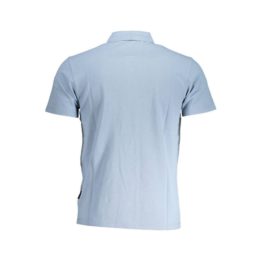 Blue Cotton Polo Shirt