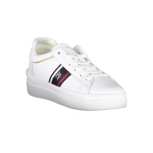 White Polyester Sneaker