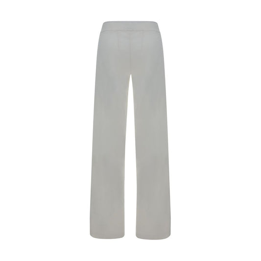 White Rayon Casual Pants