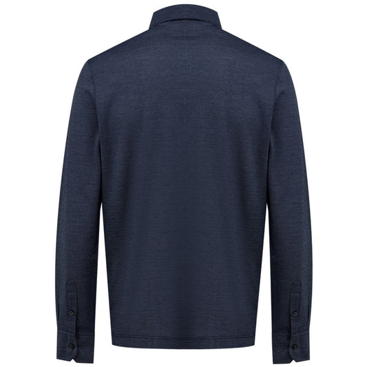 Blue Cotton Dress Shirt