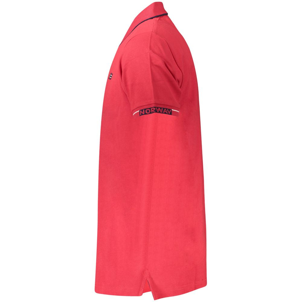 Red Cotton Polo Shirt