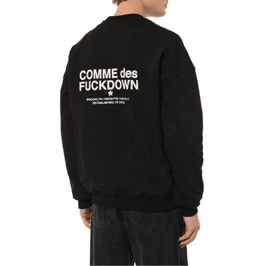Black Cotton Sweatshirt