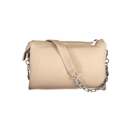Beige Polyethylene Handbag