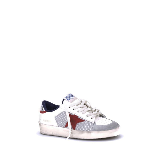 Red Calf Leather Bos Taurus Low Top Sneakers
