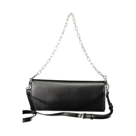 Black Polyethylene Women Handbag
