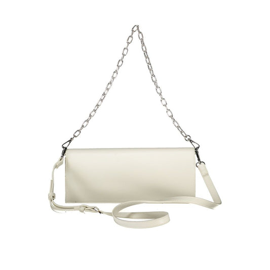 White Polyethylene Women Handbag