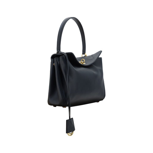 Black Calf Leather Bos Taurus Shoulder Bag