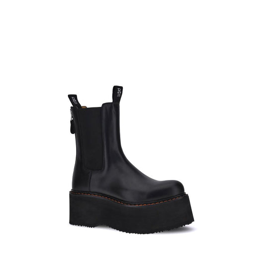Black Calf Leather Bos Taurus Chelsea Boots