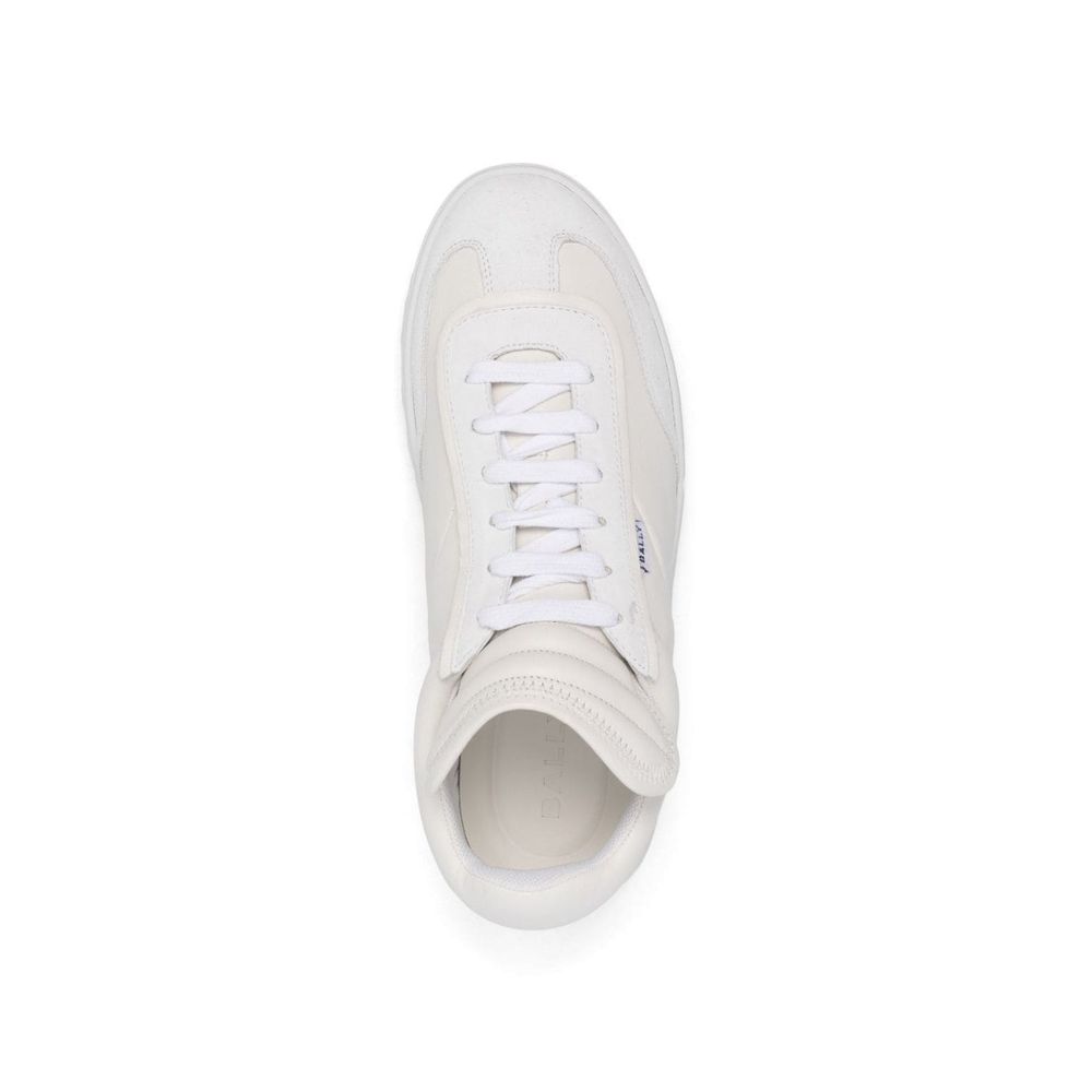 White Calfskin Low Top Sneakers