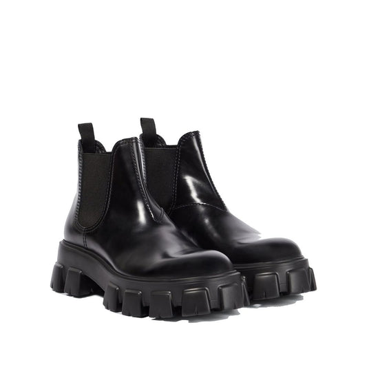 Black Calfskin Chelsea Boots