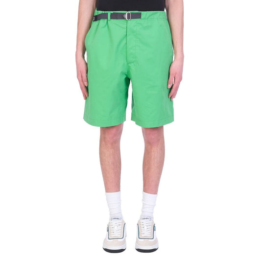 Green Cotton Shorts