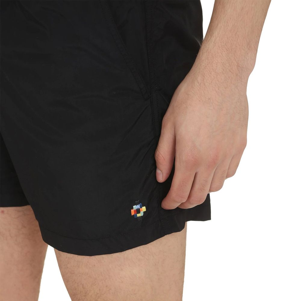 Black Polyamide Short And Mini Shorts