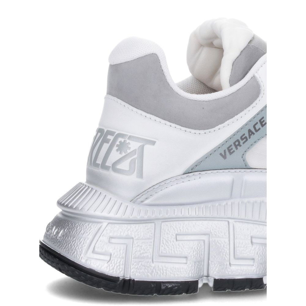 White Calfskin Athletic Sneakers