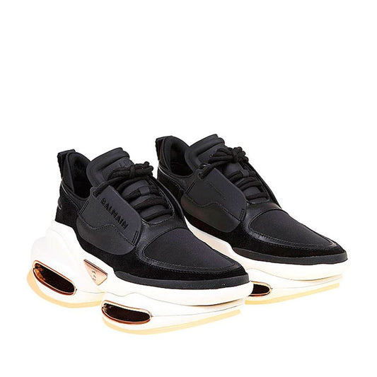 Black Calfskin Chunky Sneakers