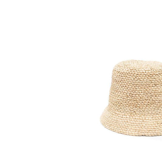 Beige Raffia Cap (Baseball Hat)
