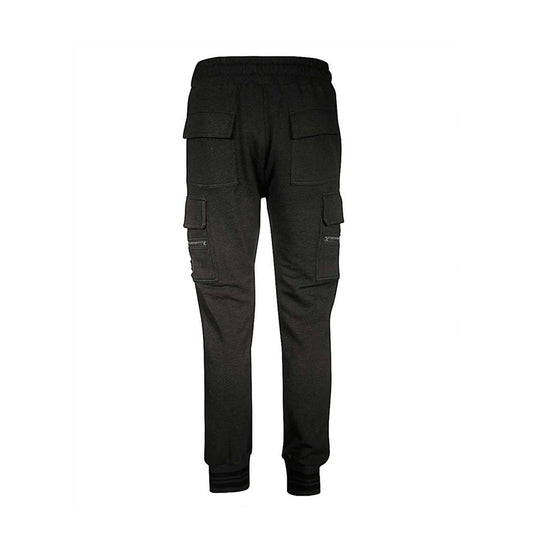Gray Cotton Cargo Pants