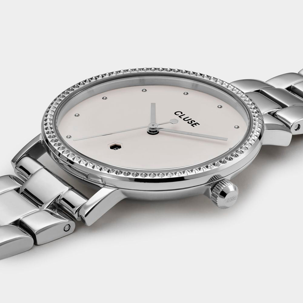 Silver Stainless Steel Bracelet Watch