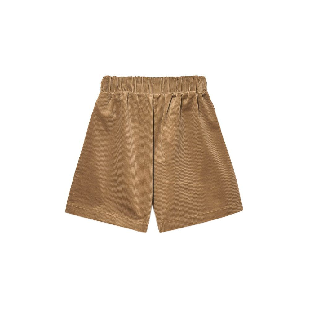 Brown Cotton Short
