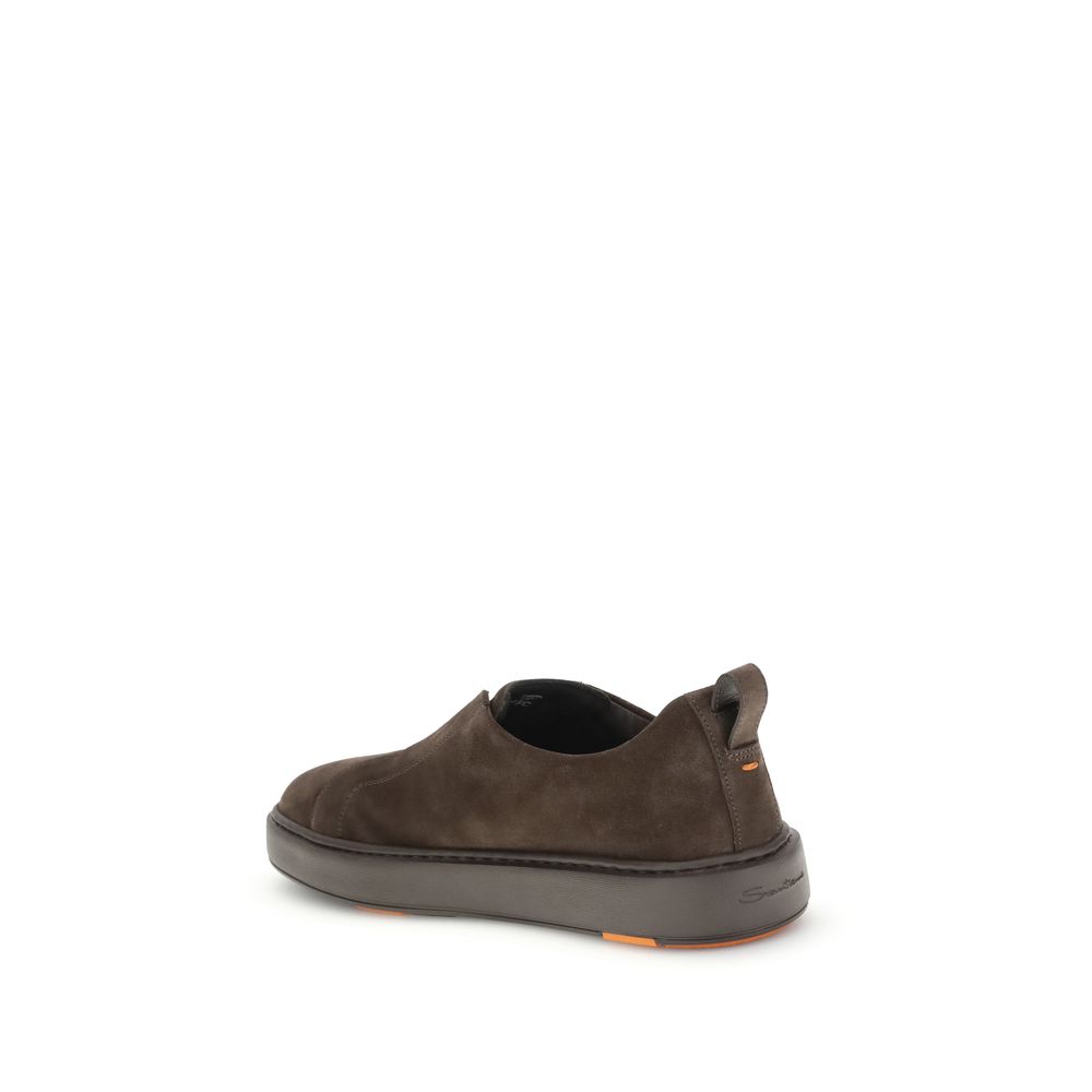 Brown Calf Leather Bos Taurus Low Top Sneakers