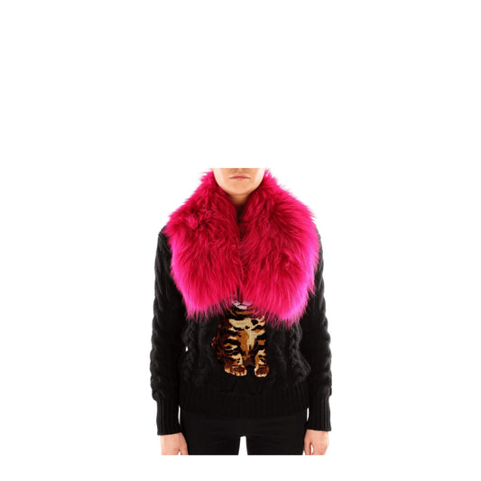 Pink Fur Foulard
