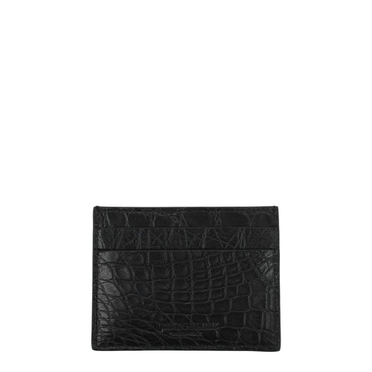 Black Crocodile Cardholder