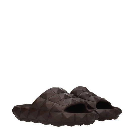 Brown Cotton Slippers