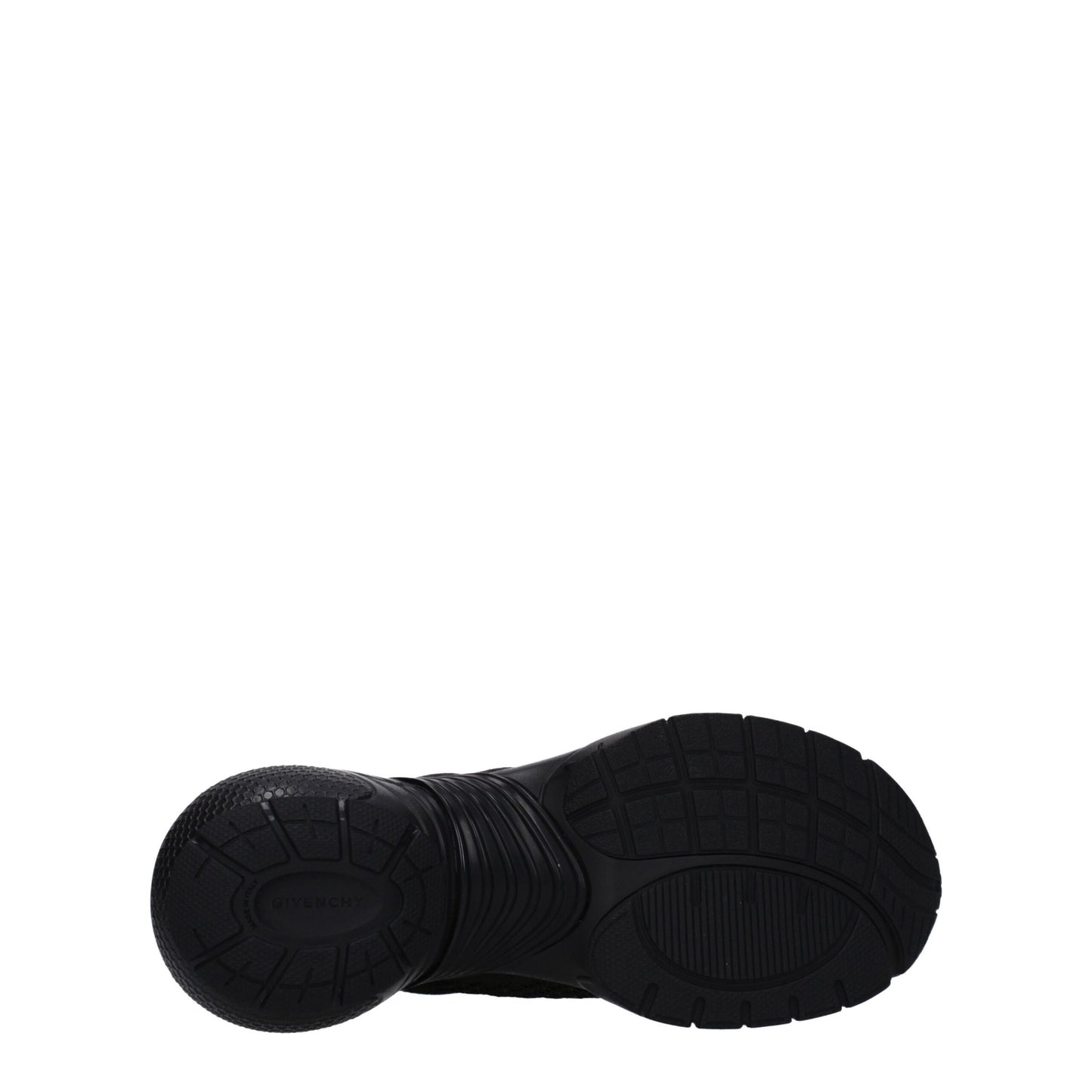 Black Fabric Athletic Sneakers