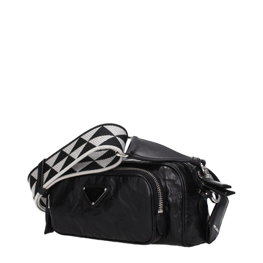 Black Leather Crossbody Bag