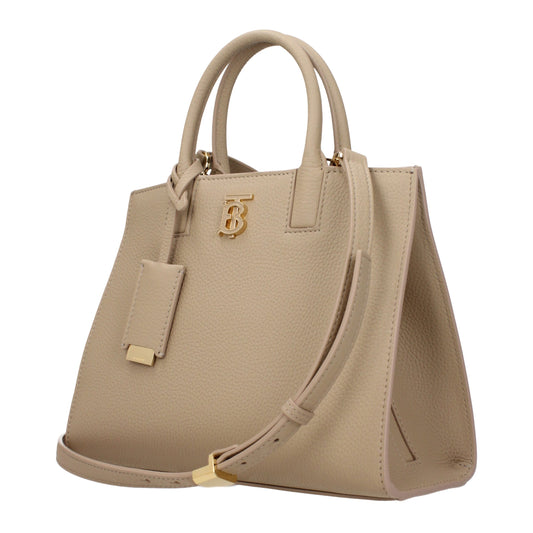 Beige Leather Handbags
