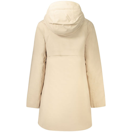 Beige Polyester Jackets & Coat