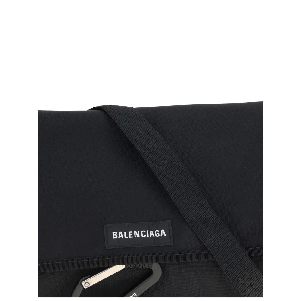 Black Polyamide Shoulder Bag
