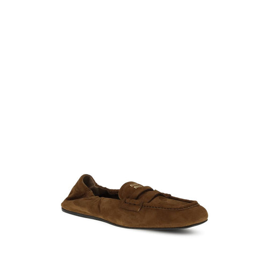 Brown Calf Leather Bos Taurus Slip-On Loafers