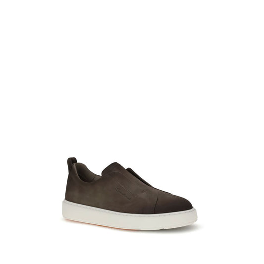 Brown Rubber Low Top Sneakers