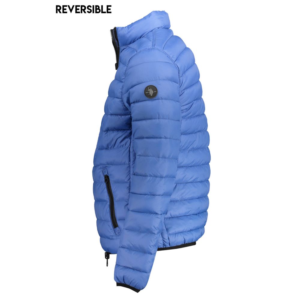 Blue Nylon Jackets & Coat