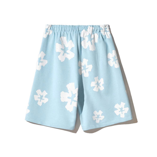 Blue Cotton Short
