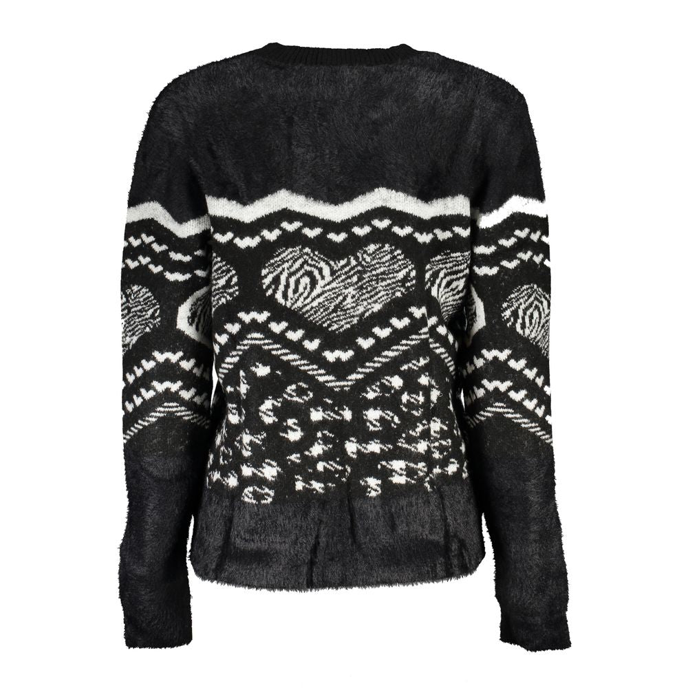 Black Polyester Sweater
