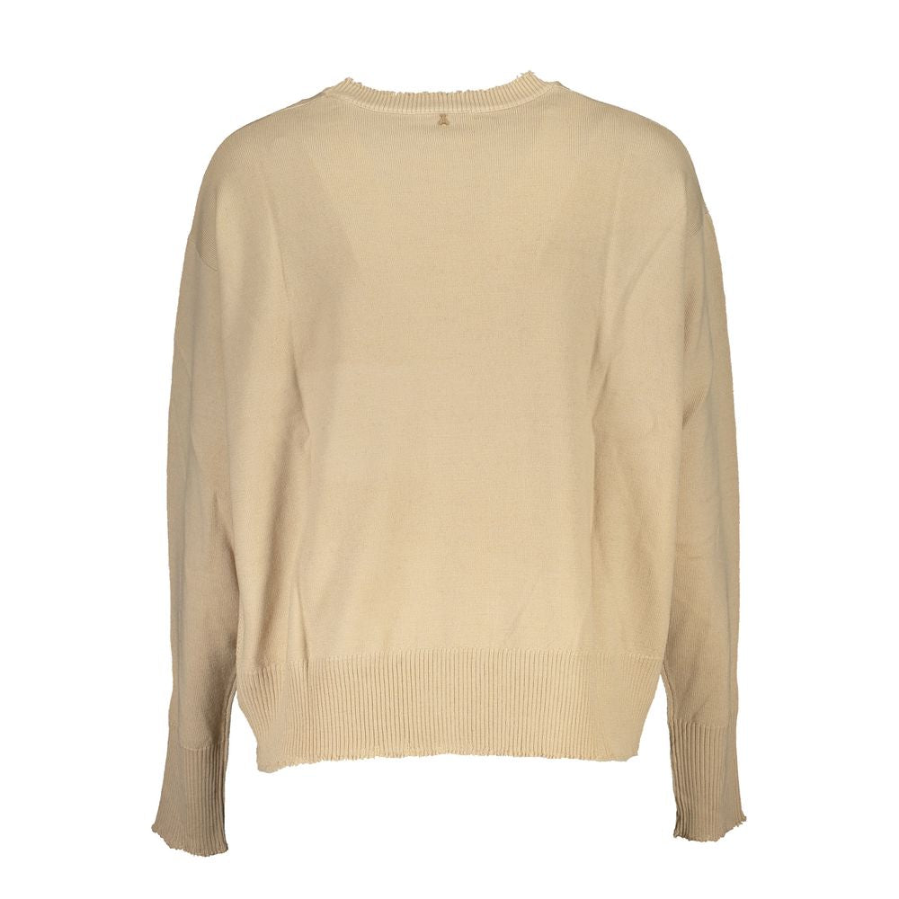 Beige Fabric Sweater