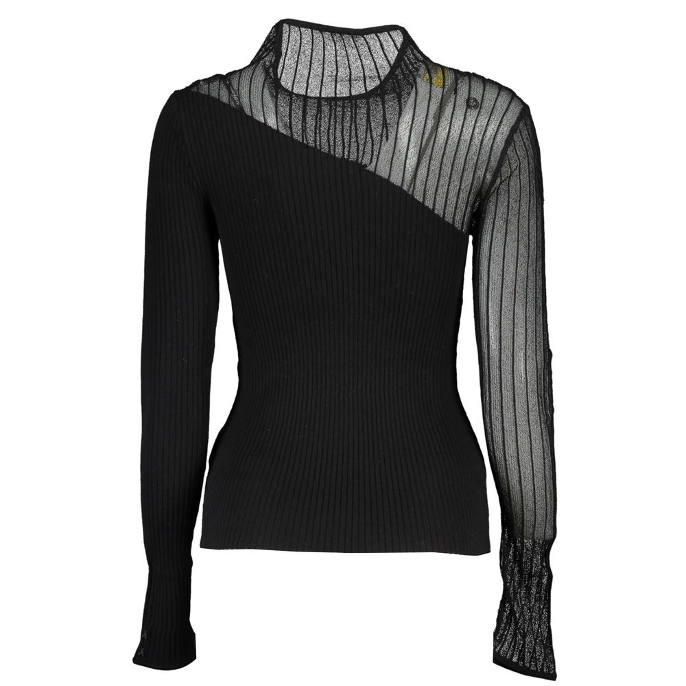 Black Polyester Sweater