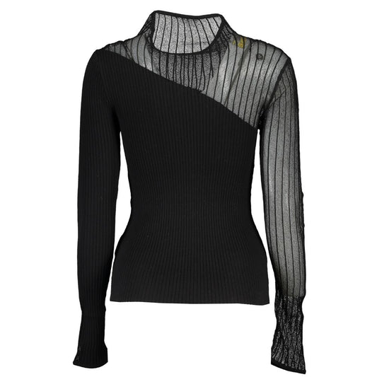 Black Polyester Sweater